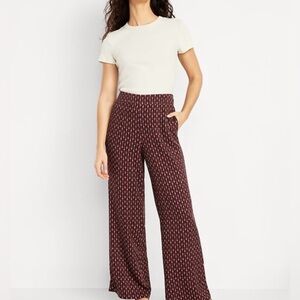 Old Navy High Waisted Playa Wide Leg Pattern Pants